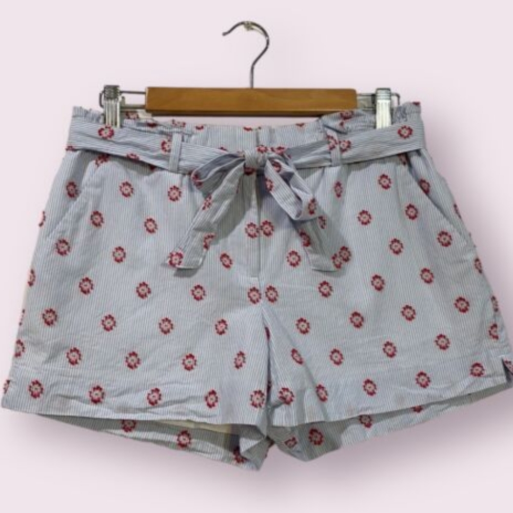Loft Women's L Cotton Tie-waist Lined Shorts